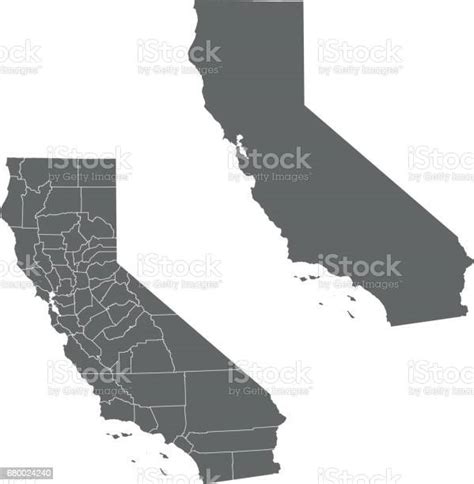 California Karte Stock Vektor Art Und Mehr Bilder Von Kalifornien