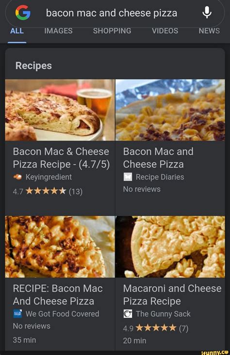 Bacon Mac Cheese Pizza Recipe Recipe Bacon Mac And Cheese