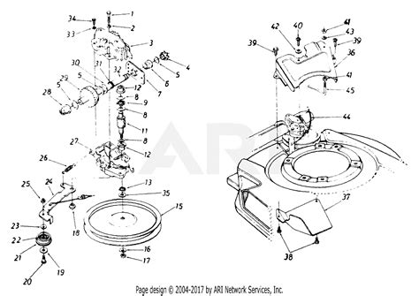 Mtd 123 232a016 2221 31 1993 Parts Diagram For Transmission Complete