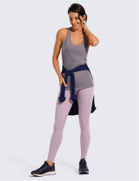 Crz Yoga Women Workout Leggings Athletic Compression Feeling Tummy