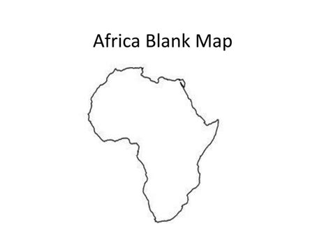 Ppt Africa Blank Map Powerpoint Presentation Free Download Id2825360
