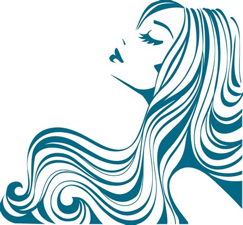 14 Free Vector Abstract Hair Images Hair Vector Art Drawing Long