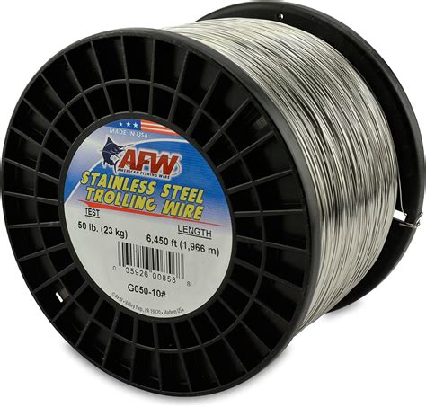 American Fishing Wire T304 Stainless Steel Trolling Wire 50 Pound6450