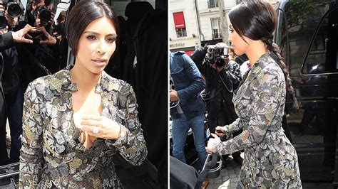 Kim Kardashian Flaunts Major Cleavage In Bizarre Butterfly Dress