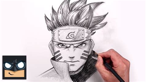 How To Draw Naruto Kurama Mode Sketch Art Lesson Step By Step Youtube