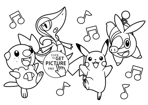 Very Funny Pokemon Anime Coloring Pages For Kids Printable Free