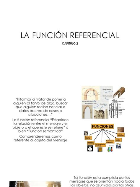 La Función Referencial Pdf Función Matemáticas