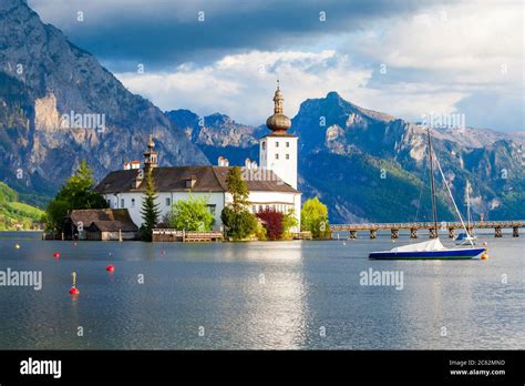 Gmunden Schloss Ort Or Schloss Orth In The Traunsee Lake In Gmunden