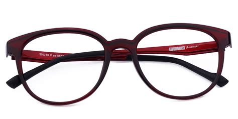 Unisex Full Frame Memory Plastic Eyeglasses