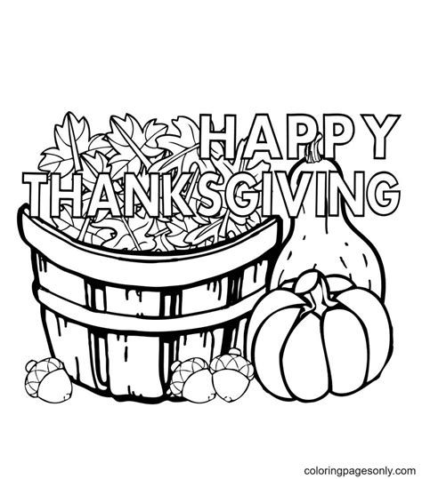 Thanksgiving Coloring Pages For 1st Grade