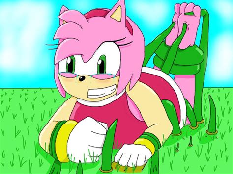 Amy rouge rose the hedgehog 3 · :icontheamazinggman: Amy Rose: Tentacle Tickle by wtfeather on DeviantArt