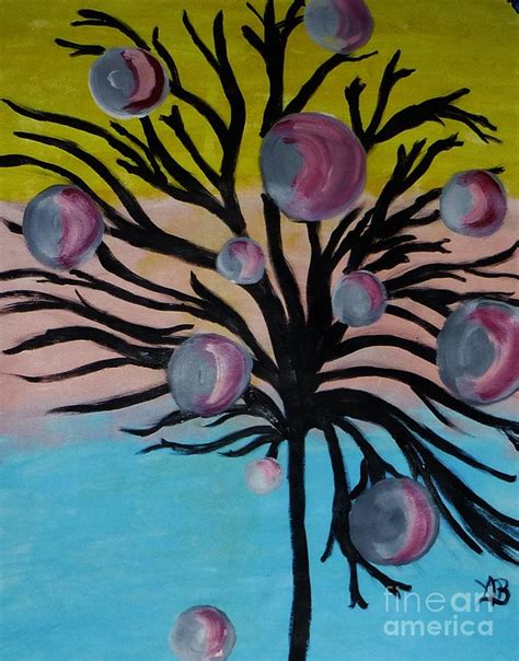A Tree With Something Growing On It Painting By Marie Bulger Fine Art