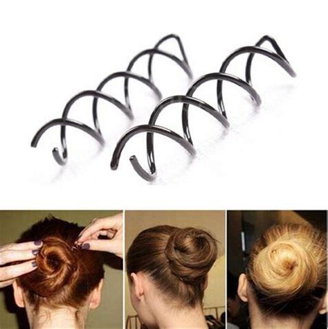 20pcs Black Spiral Spin Screw Pin Hair Pins Twist Barrette Women Hair