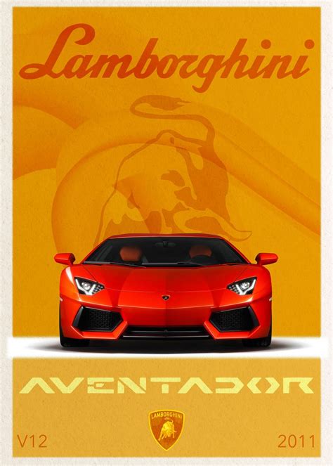 Lamborghini Aventador Poster By Fadilr R Displate