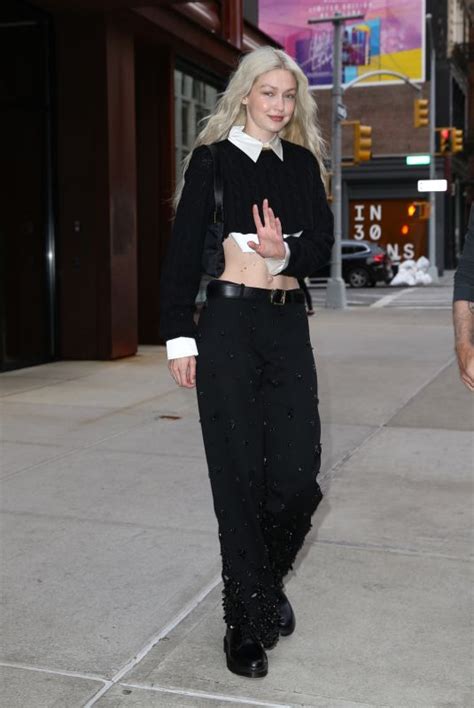Gigi Hadid Leaves Her Apartment Ahead Of Met Gala In New York 0501