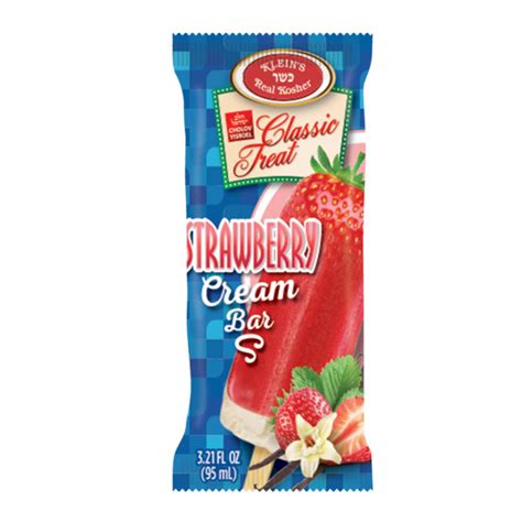 Strawberry Cream Bar Dairy Kosher Ice Cream