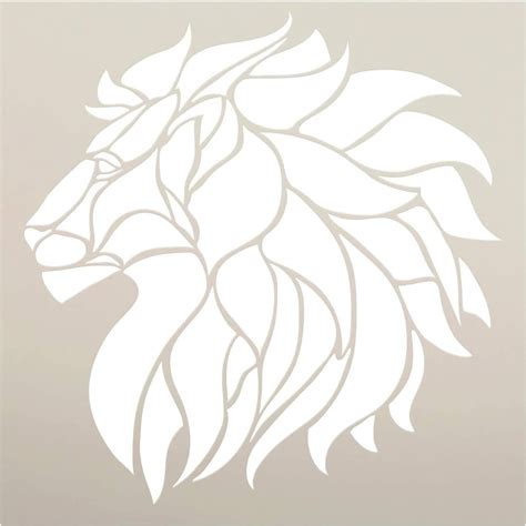 Lion Simple Silhouette Stencil Art Free Shipping On Eligible Create