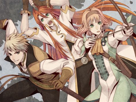 Fujimaru Green Sparrow Guy Cecil Luke Fon Fabre Natalia Luzu Kimlasca Lanvaldear Tales Of