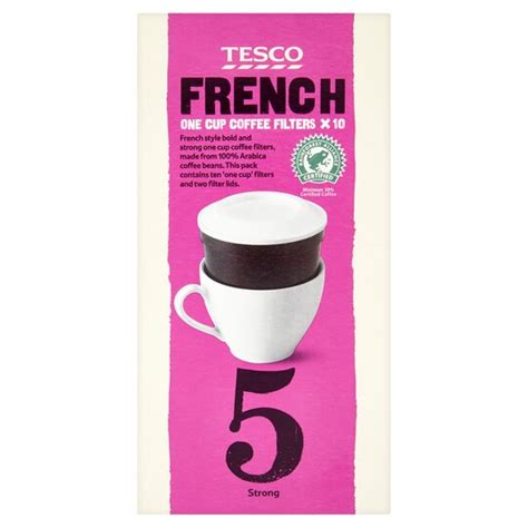 Tesco French One Cup Filters Coffee 10 Pack 75g Tesco Groceries