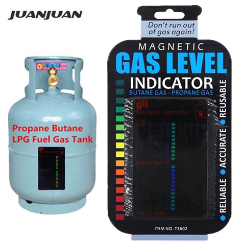 Propane Butane LPG Fuel Gas Tank Level Indicator Magnetic Gauge Caravan Bottle Temperature