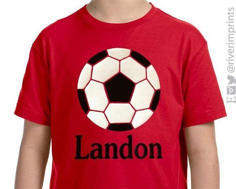 Soccer Ball Personalized Toddler Cotton Tee Soccer Shirts Custom