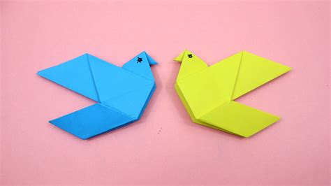 How To Make An Origami Bird Out Of Paper Origami Dove Folding Pomba