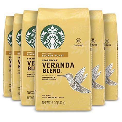 Starbucks Veranda Blend Light Blonde Roast Ground Coffee 12 Ounce