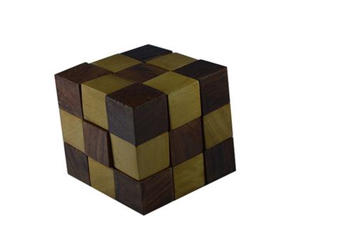 Craftuno Handcrafted Wooden Snake Cube Puzzle At Rs 399piece Wood