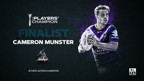 Cameron munster does the chip kick which looks like it's going to have some power but was really quite you can then barely see munster run to the right of the screen before the play of the ball. Cook named among Top 5 for Player's Champion award - Rabbitohs