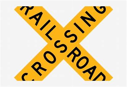 Crossing Railroad Sign Transparent Clipart Clip Background