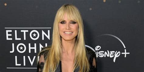 heidi klum is all over sculpted in see through lace pantsuit pics