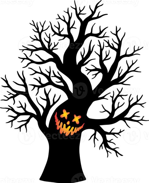 Halloween Tree Spooky Background 12500065 Png