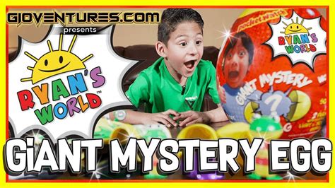 Opening Ryans World Giant Mystery Egg Giant Egg Surprise Ryan