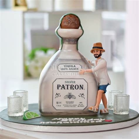 Silver Patron Tequila Cake