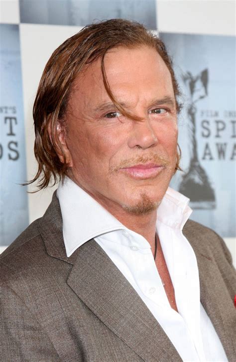 Download American Actor Mickey Rourke At Annual Spirit Awards Wallpaper