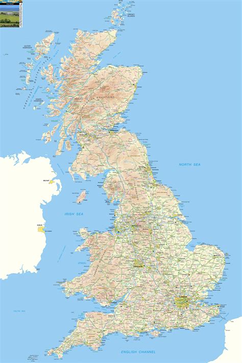 high quality map of britain
