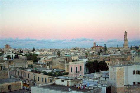 Posta nella zona pianeggiante del salento è vicinissima al mare adriatico ed è anche una città ricca di storia e monumenti. panorama of lecce, italy | Flickr - Photo Sharing!