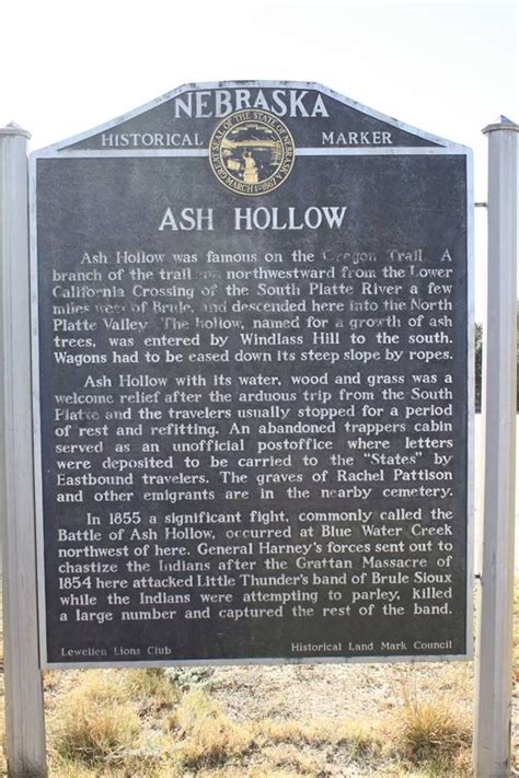 Visit Historic Ash Hollow In Nebraska Check North Platte Oregon