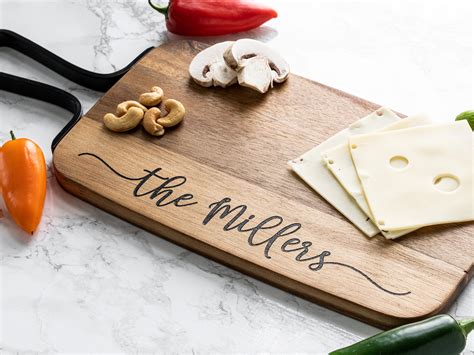 Personalized Charcuterie Cheese Board Custom Serving Board Etsy