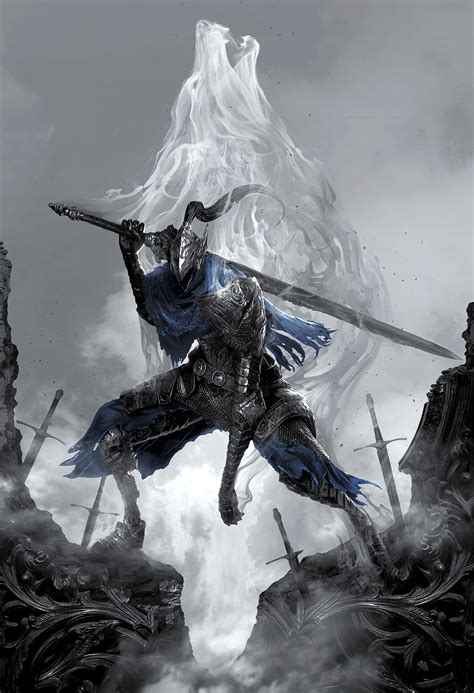Unique Art Print Of Artorias The Abysswalker For Sale Cook And Becker