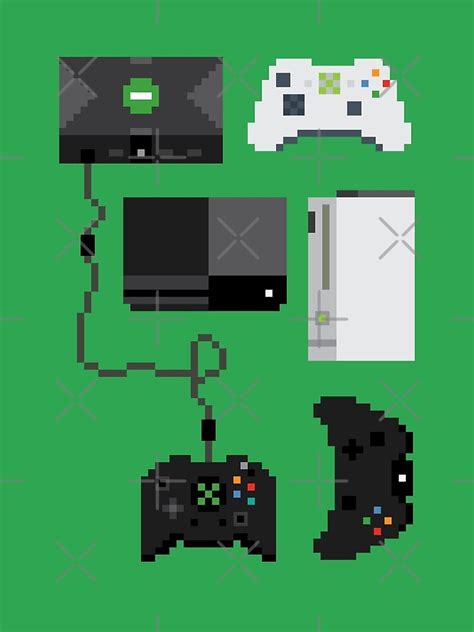 Pixel History Xbox Canvas Print By Pootermobile04 Redbubble