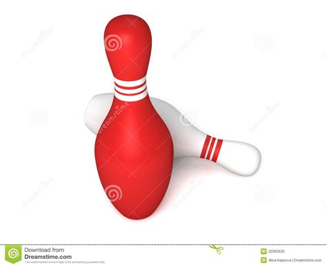 White Bowling Pins In Form Of Triangle And Bowling Ball On Yellow
