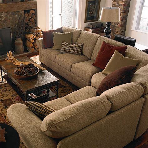 The first thing to consider is the room where you want your sofa. Bassett 5000-CCSECTF Custom Upholstery Manor Curved Corner Sectional Discount Furniture at ...