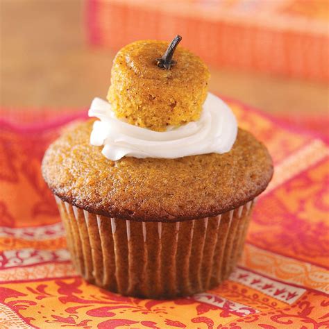 Mix in the dry ingredients. Cream-Filled Pumpkin Cupcakes Recipe | Taste of Home