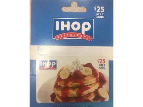 1 tax, gratuity and service fees excluded. $25 IHOP gift card | TraderKat