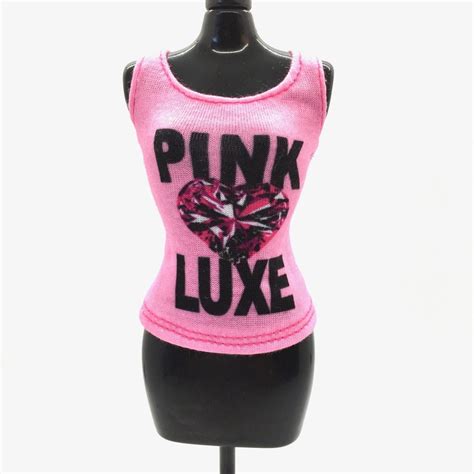 Barbie Fashion Clothing Pink Luxe Sleeveless Shirt Top