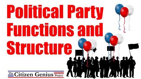Political Party Functions And Structure Youtube