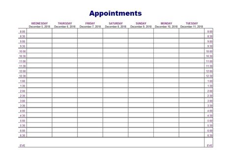 How To Easily Create An Appointment Sheet Template In Word Free