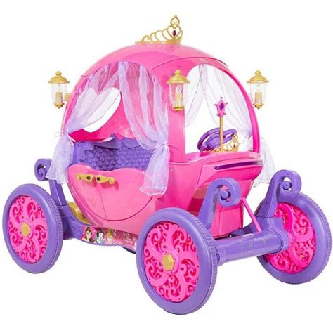 24v Disney Princess Carriage Ride On Toy Girls Kids Electric Car