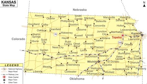 Kansas Maps Facts World Atlas Vlrengbr
